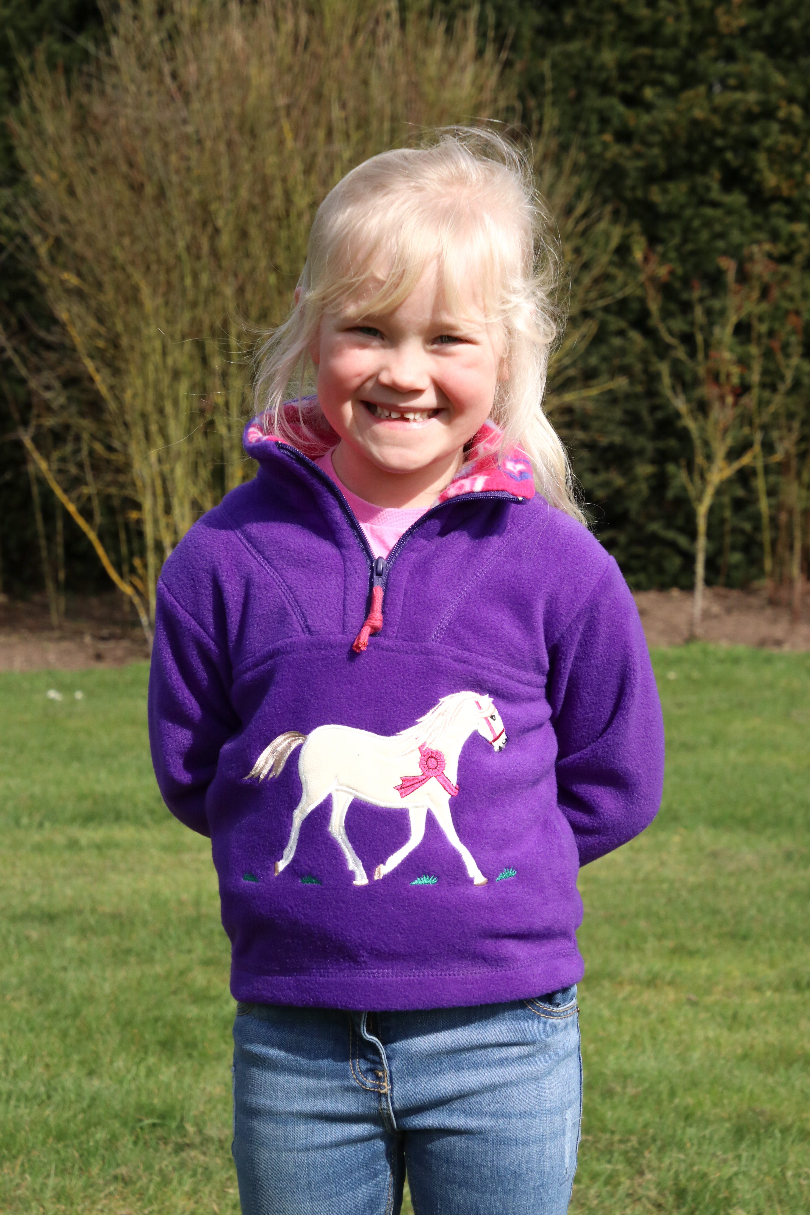 British Country Collection Champion Pony Childrens Fleece Jacket image 1